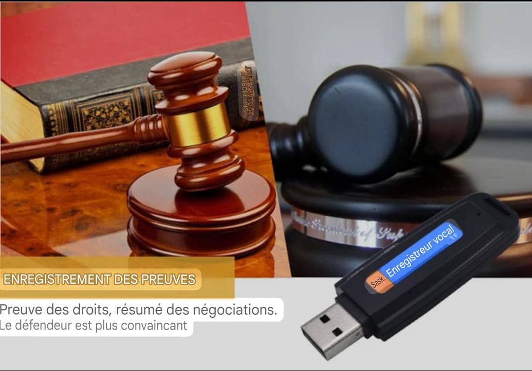 Enregistreur vocal USB 32 Go multifonction