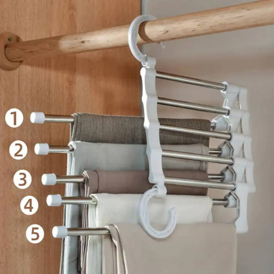 Cintre 5 en 1  Idéal pour un rangement optimal