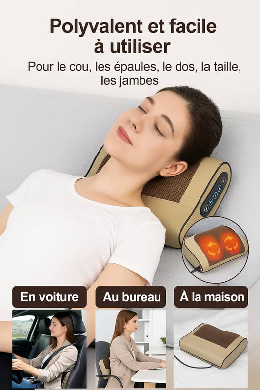 Coussin de Massage Chauffant 3D